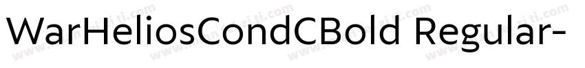 WarHeliosCondCBold Regular字体转换